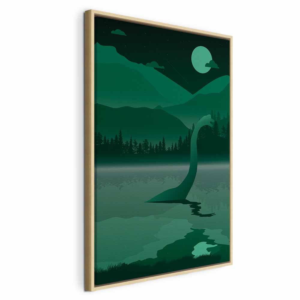 Loch Ness Monster Fantasy Forest Canvas Print