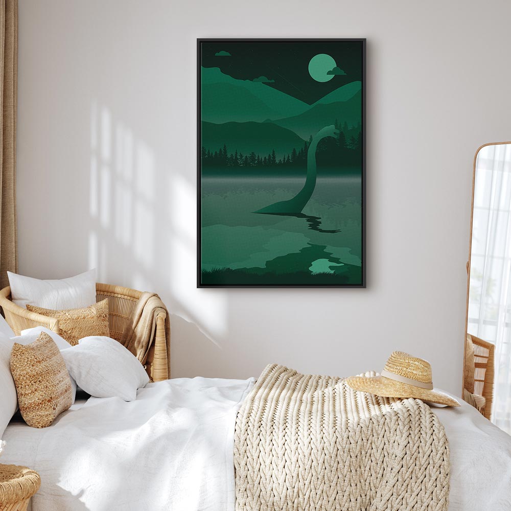 Loch Ness Monster Fantasy Forest Canvas Print