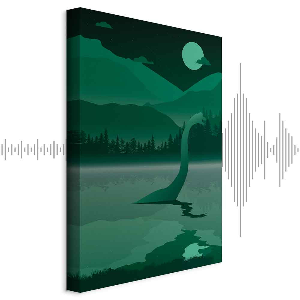 Loch Ness Monster Fantasy Forest Canvas Print