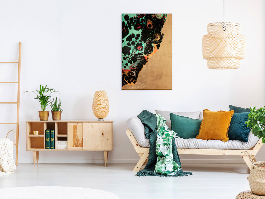 Canvas Print Abstract Composition of Micro Shapes