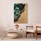 Abstract Micro Shapes Multicolor Canvas Print