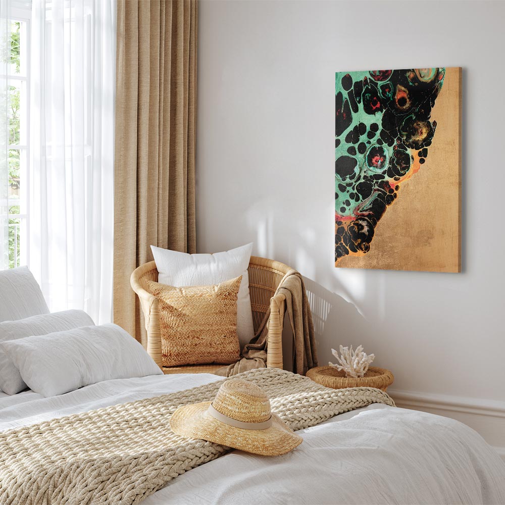 Abstract Micro Shapes Multicolor Canvas Print