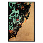 Abstract Micro Shapes Multicolor Canvas Print