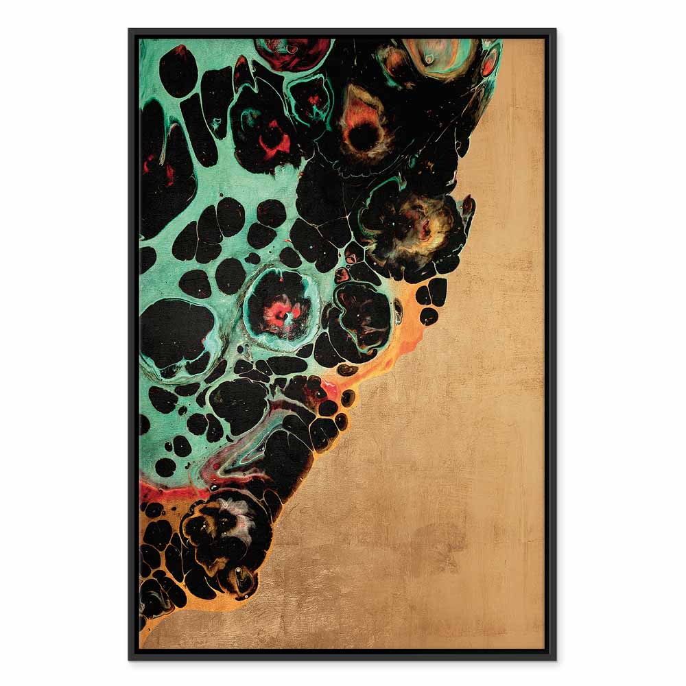 Abstract Micro Shapes Multicolor Canvas Print