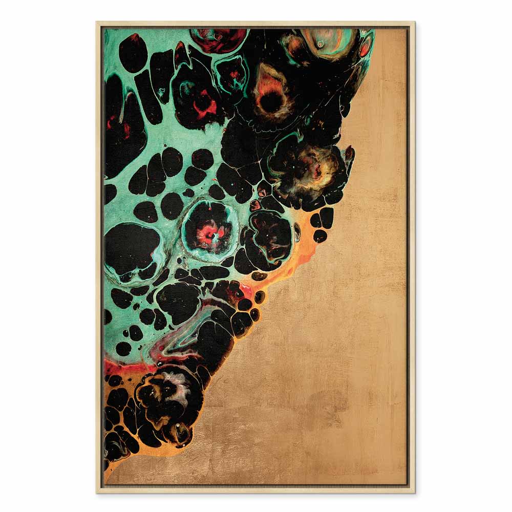 Abstract Micro Shapes Multicolor Canvas Print