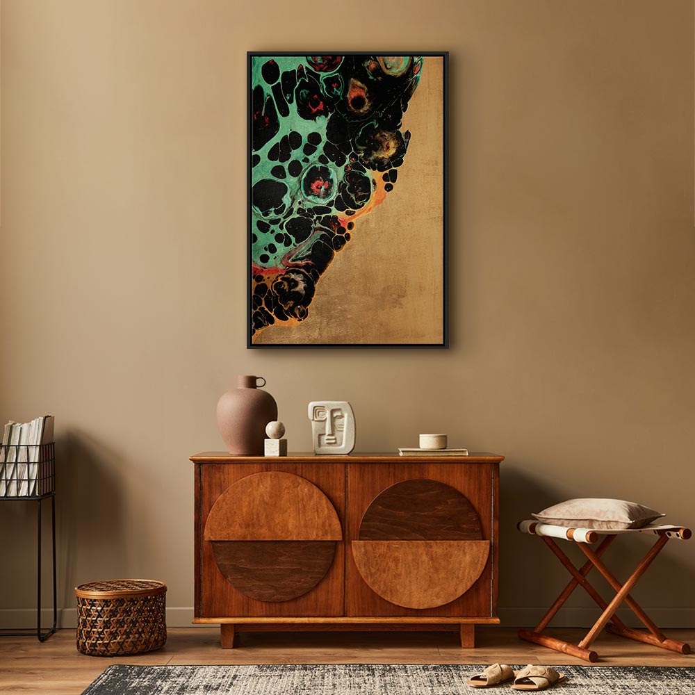 Abstract Micro Shapes Multicolor Canvas Print