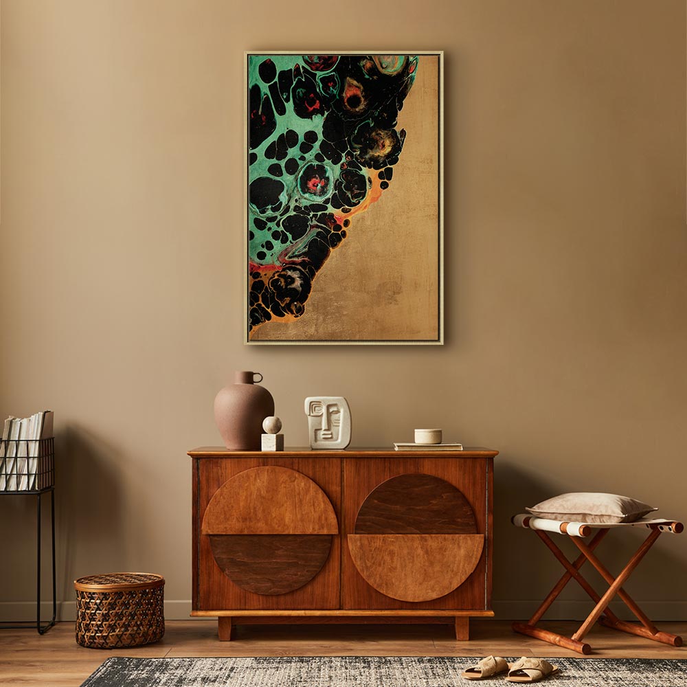 Abstract Micro Shapes Multicolor Canvas Print