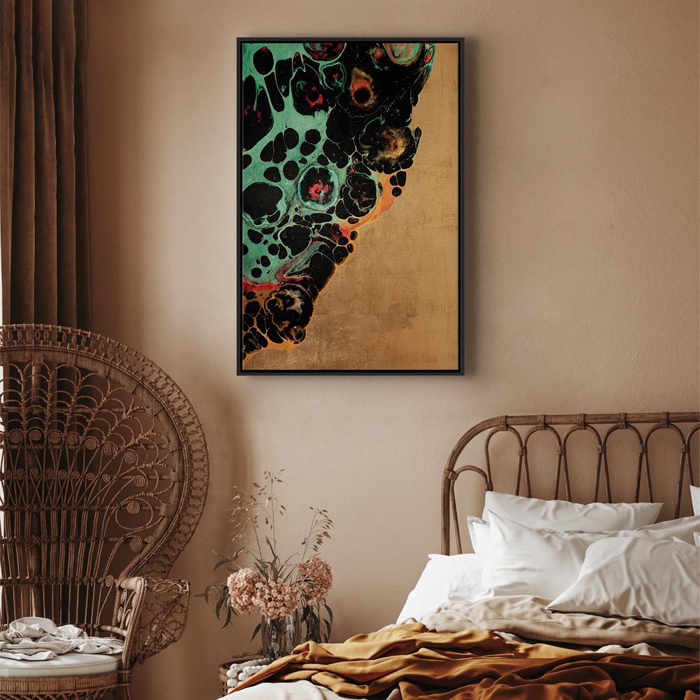 Abstract Micro Shapes Multicolor Canvas Print