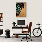 Abstract Micro Shapes Multicolor Canvas Print