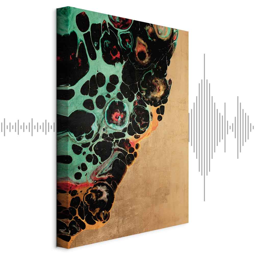 Abstract Micro Shapes Multicolor Canvas Print