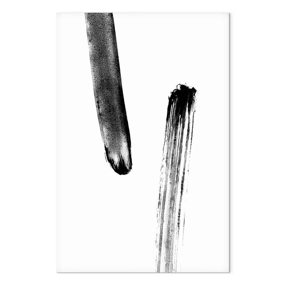 Accidental Meeting Abstract Vertical Canvas Print