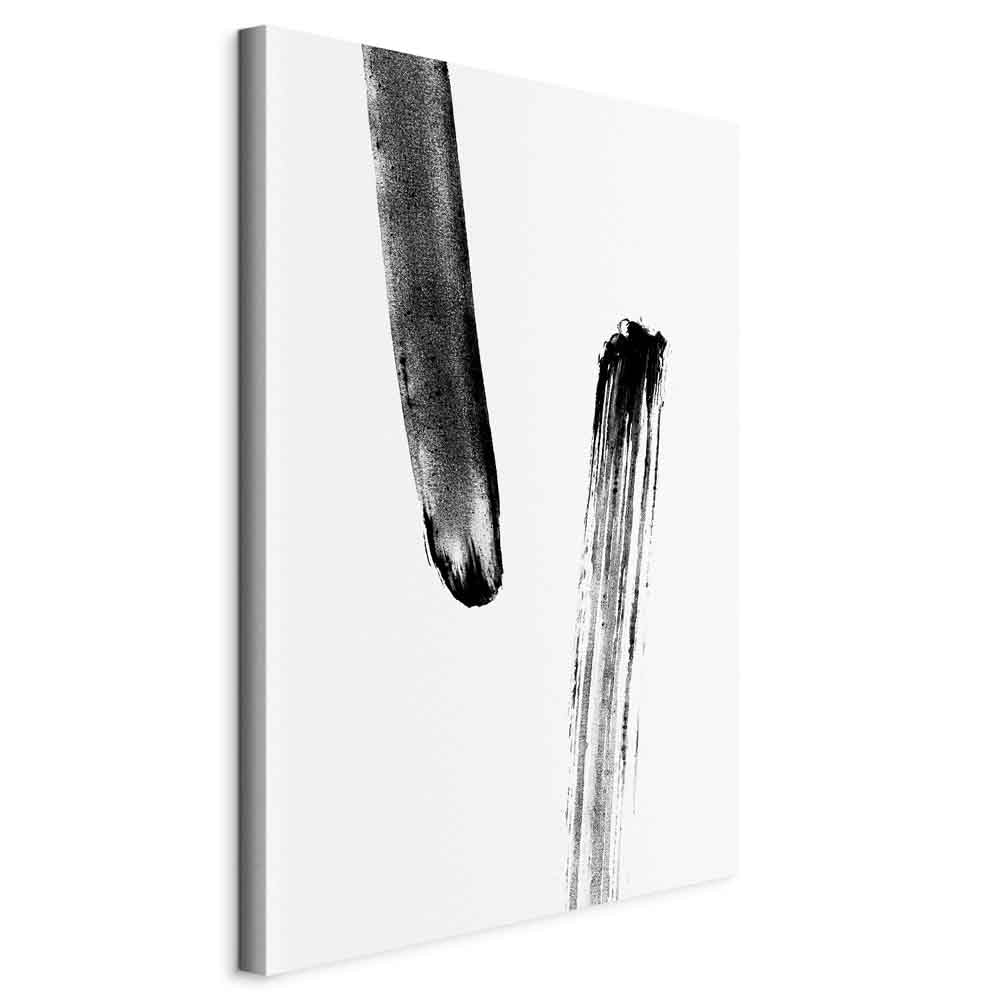 Accidental Meeting Abstract Vertical Canvas Print