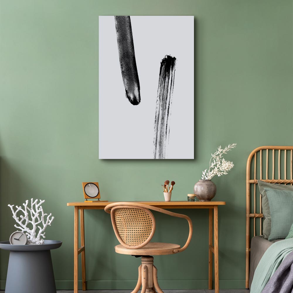 Accidental Meeting Abstract Vertical Canvas Print