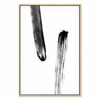 Accidental Meeting Abstract Vertical Canvas Print