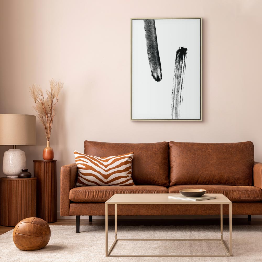 Accidental Meeting Abstract Vertical Canvas Print