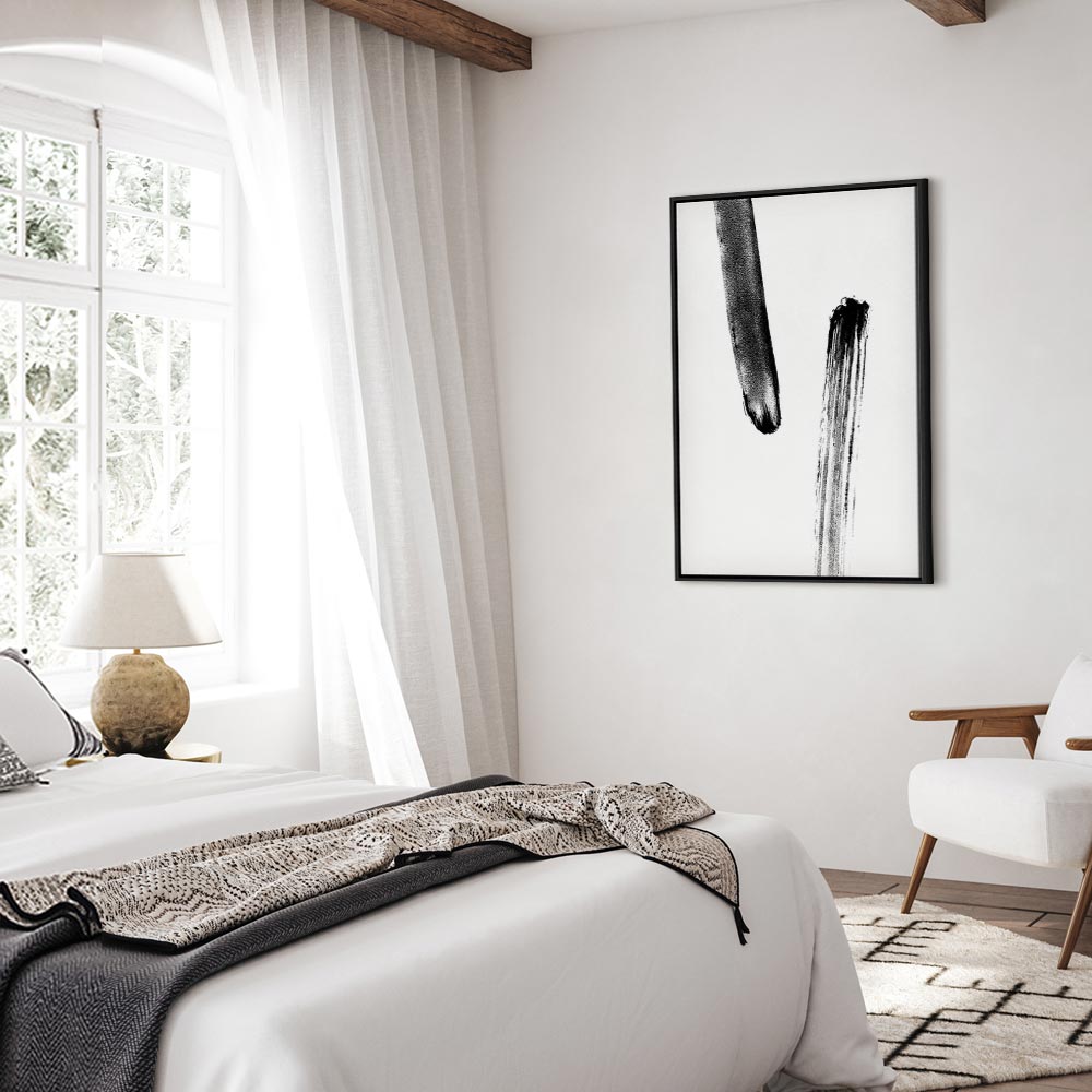 Accidental Meeting Abstract Vertical Canvas Print