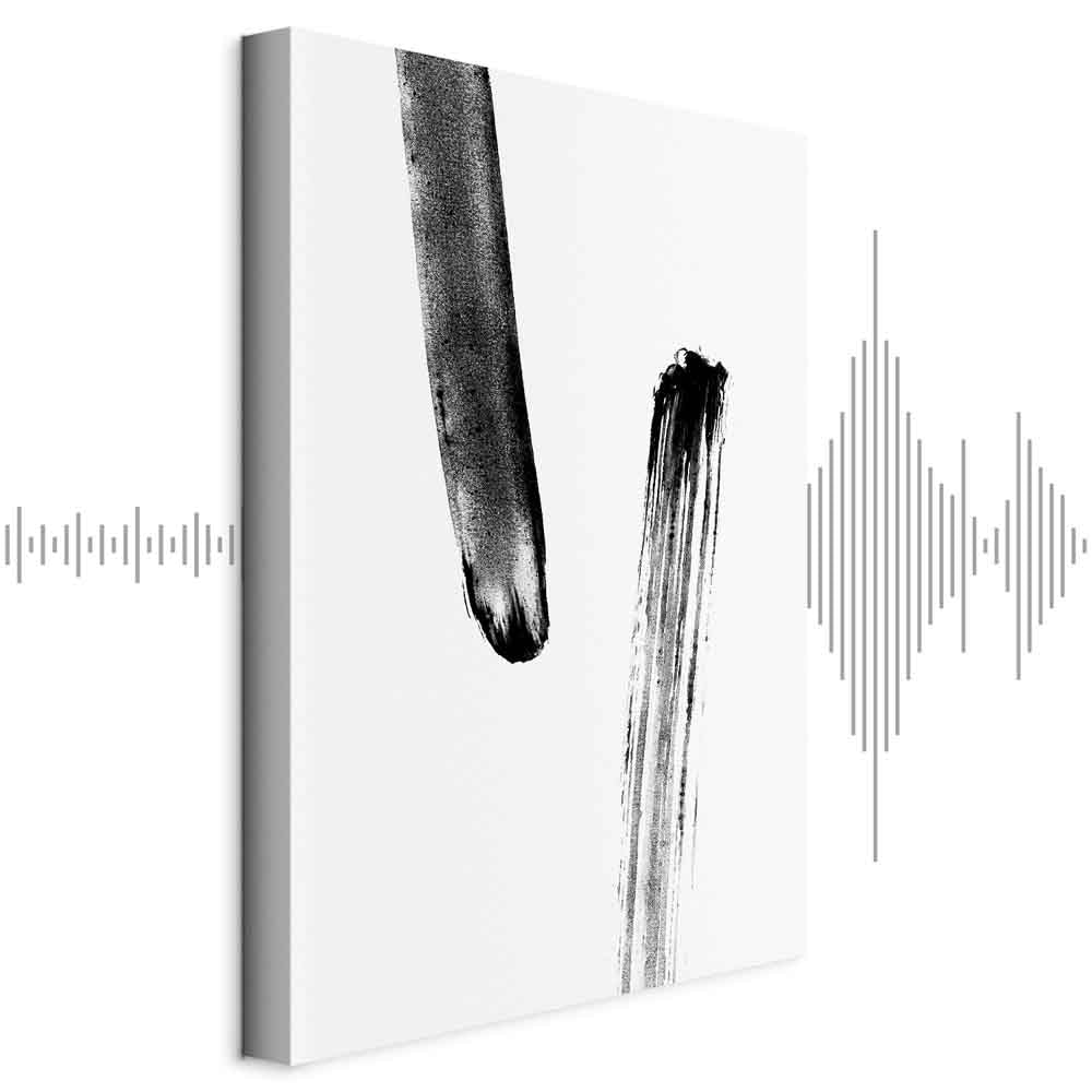 Accidental Meeting Abstract Vertical Canvas Print