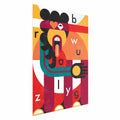 Colorful Abstract Letters Poster