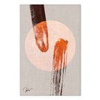 Abstract Two Comets Texture Canvas Print