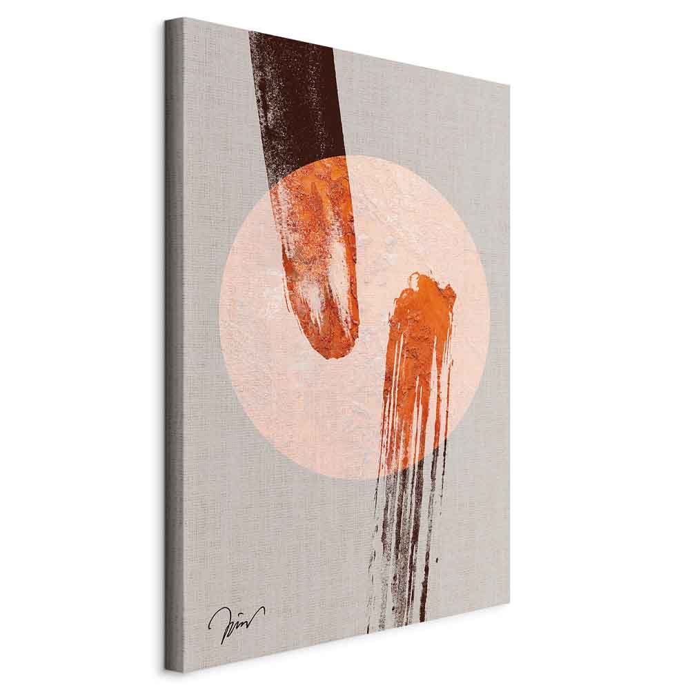 Abstract Two Comets Texture Canvas Print