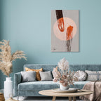 Abstract Two Comets Texture Canvas Print