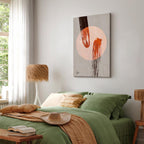 Abstract Two Comets Texture Canvas Print