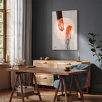 Abstract Two Comets Texture Canvas Print