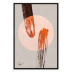 Abstract Two Comets Texture Canvas Print