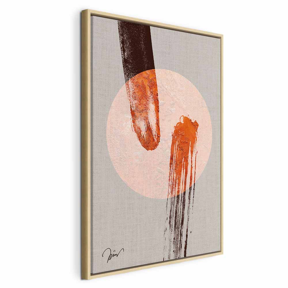 Abstract Two Comets Texture Canvas Print