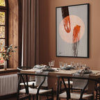 Abstract Two Comets Texture Canvas Print