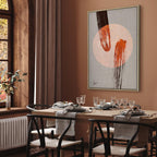 Abstract Two Comets Texture Canvas Print