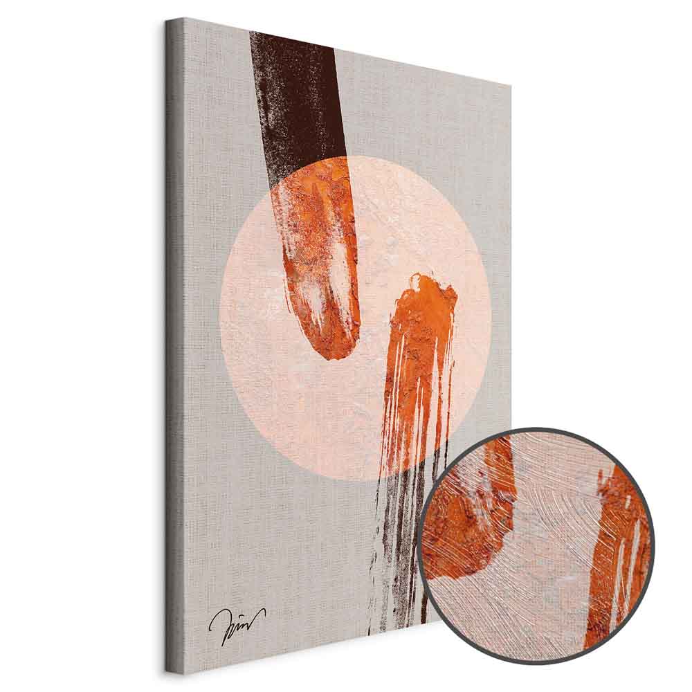 Abstract Two Comets Texture Canvas Print