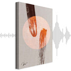 Abstract Two Comets Texture Canvas Print