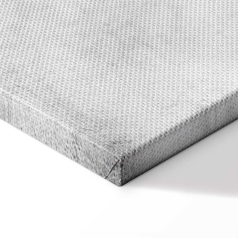 Grey Forest Texture Vertical Canvas Print