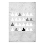 Grey Forest Texture Vertical Canvas Print