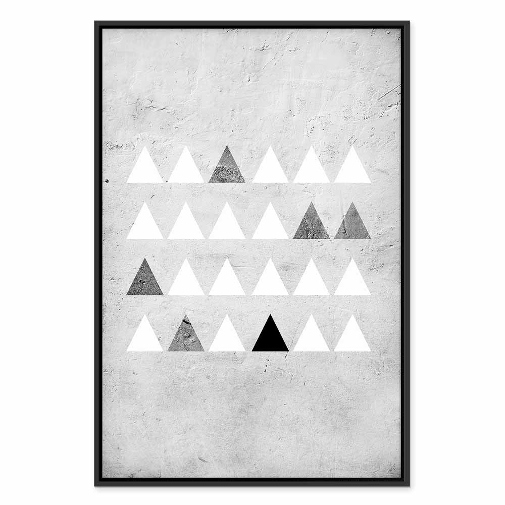 Grey Forest Texture Vertical Canvas Print