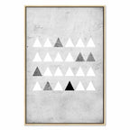 Grey Forest Texture Vertical Canvas Print