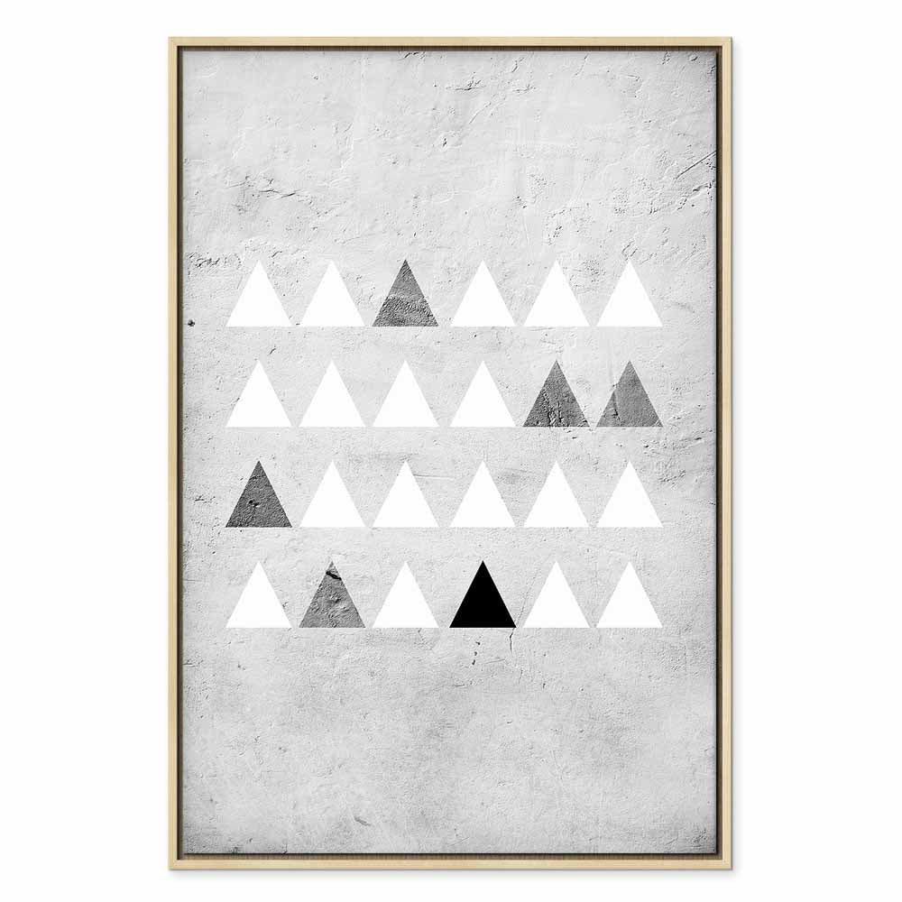 Grey Forest Texture Vertical Canvas Print