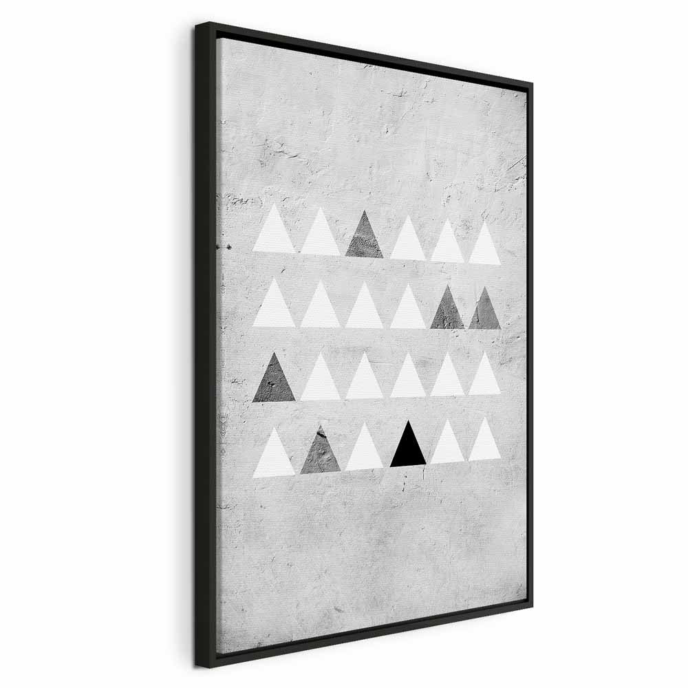 Grey Forest Texture Vertical Canvas Print