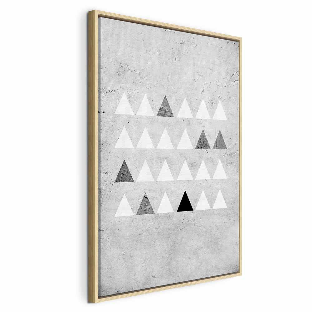 Grey Forest Texture Vertical Canvas Print