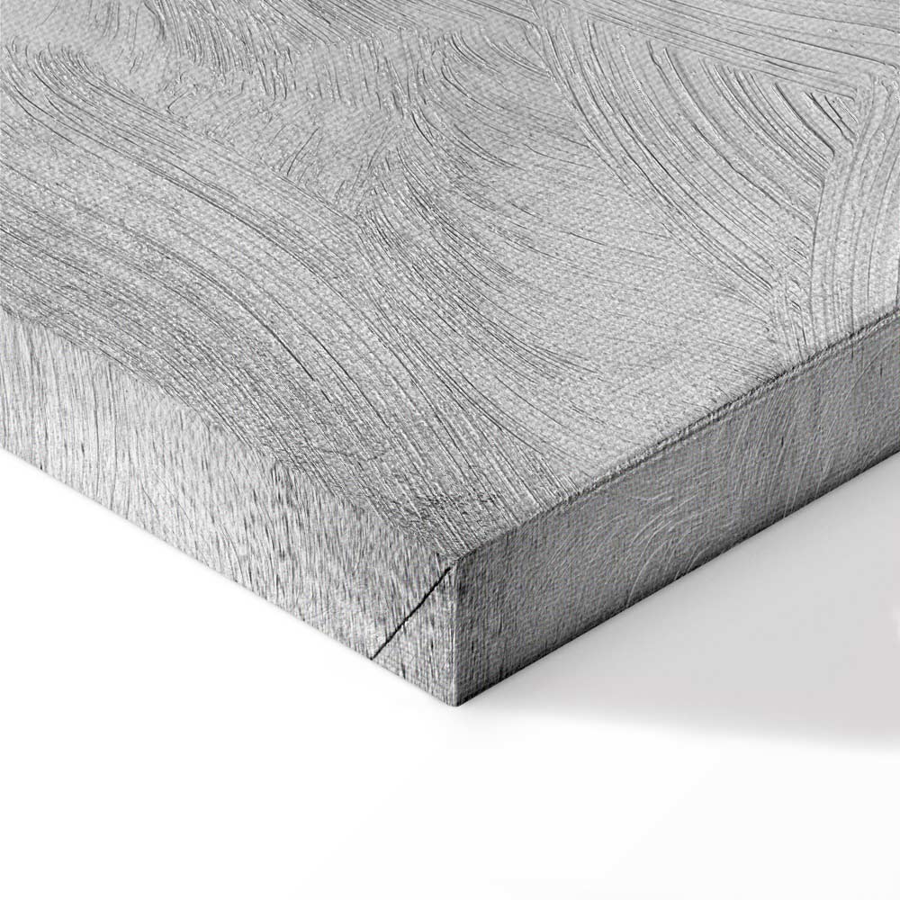 Grey Forest Texture Vertical Canvas Print