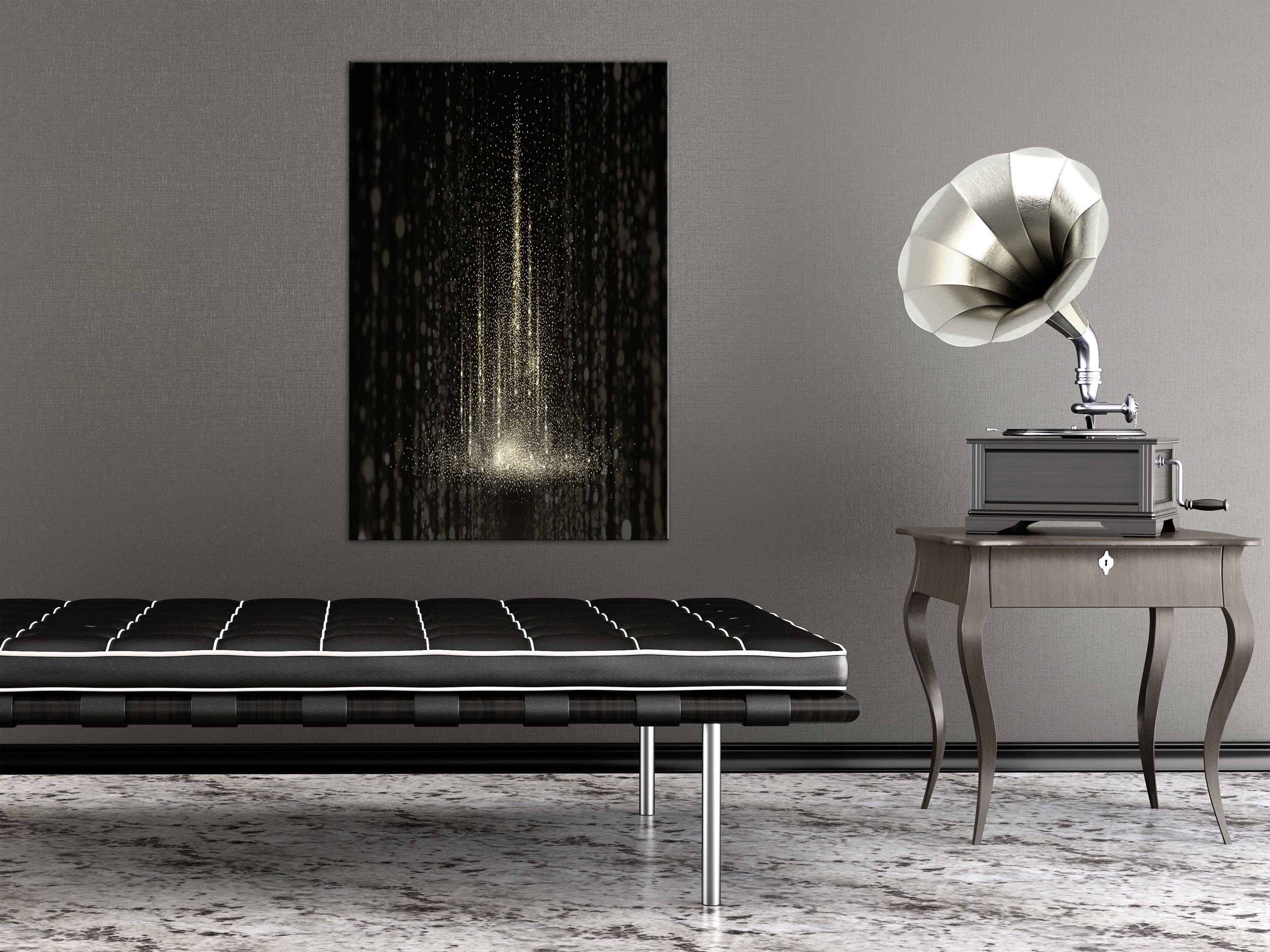 Canvas Print Snowstorm Vertical (1 Part)