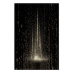 Winter Snowstorm Night Landscape Canvas Print