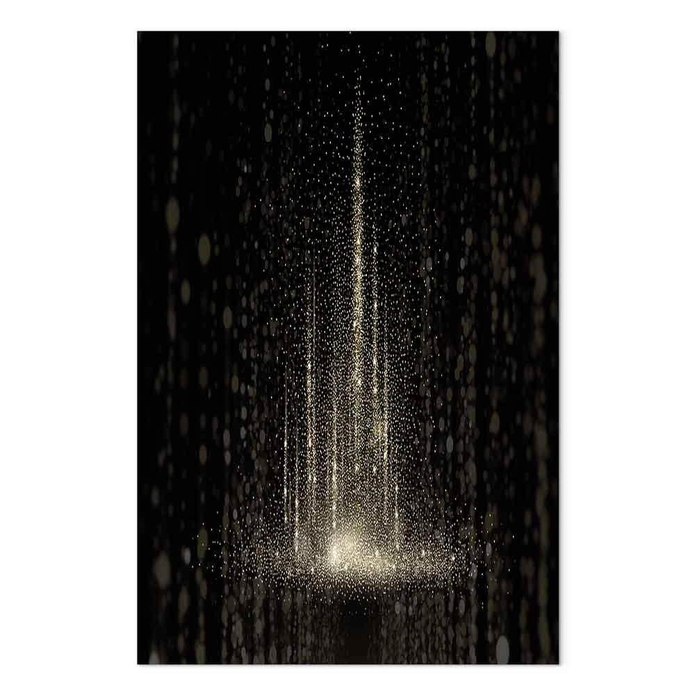 Winter Snowstorm Night Landscape Canvas Print