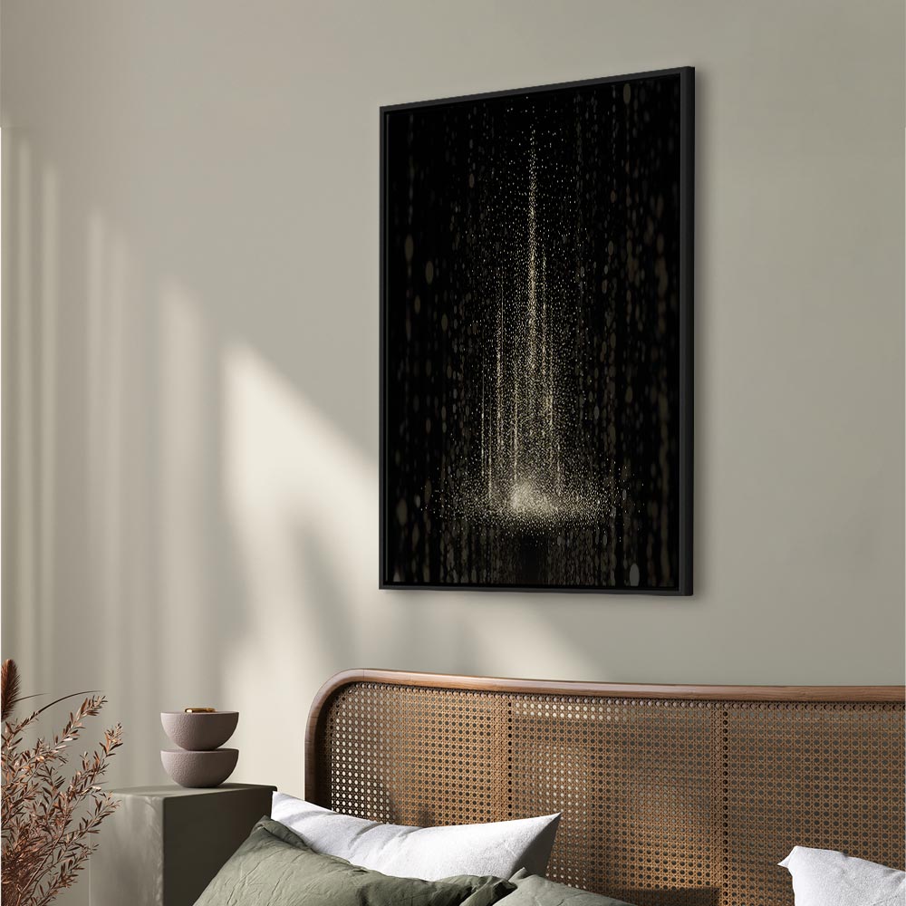 Winter Snowstorm Night Landscape Canvas Print