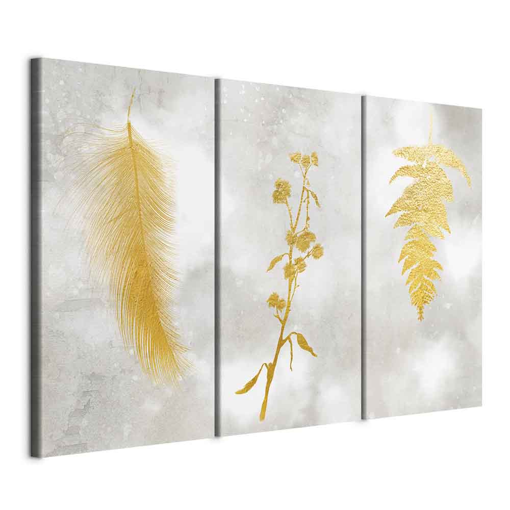 Delicate Leaf Nature Canvas Print (3 Parts)