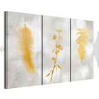 Delicate Leaf Nature Canvas Print (3 Parts)