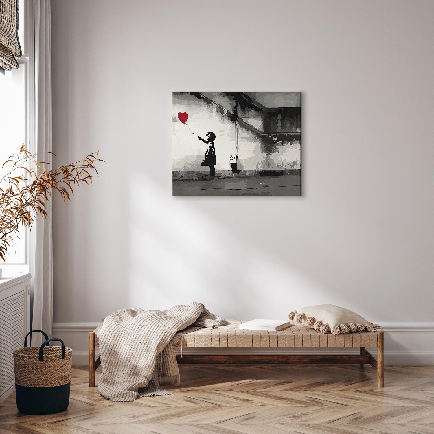 Banksy Girl Graffiti Paint by Numbers