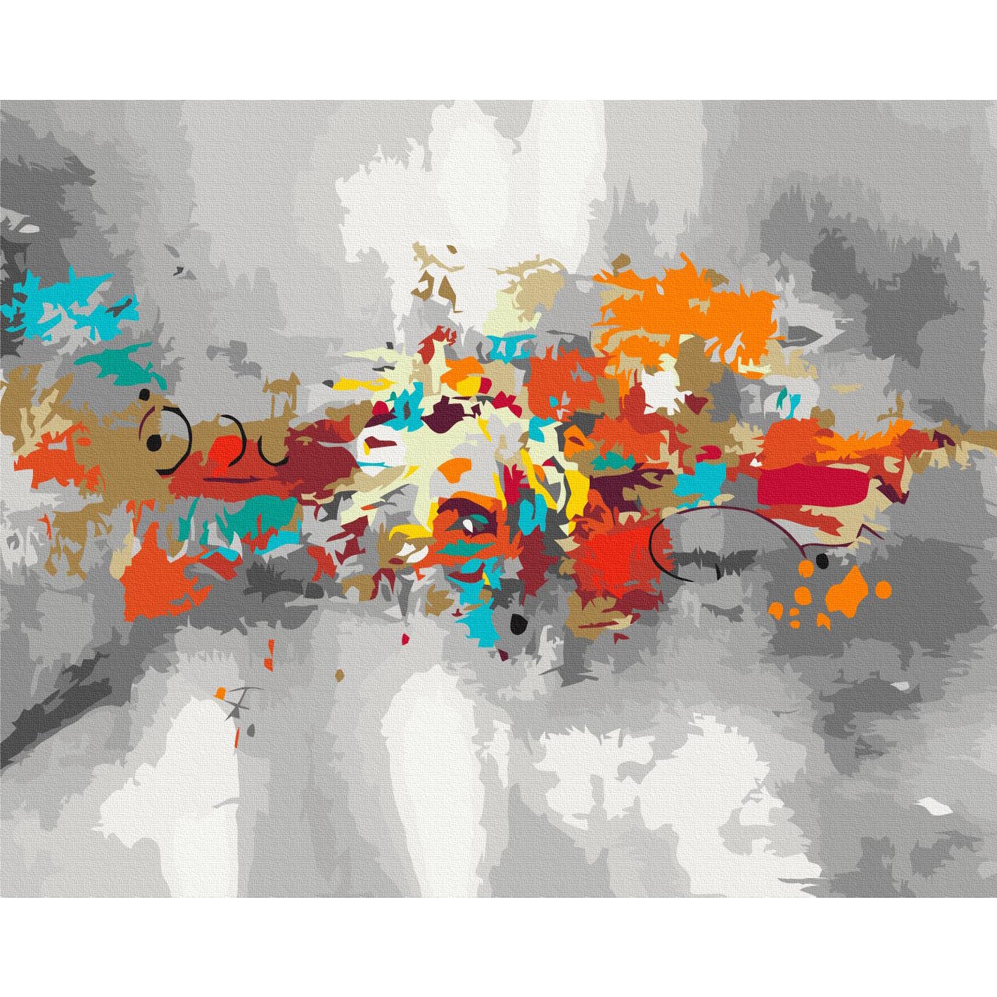 Artistic Disorder Abstract Multicolor Paint by Numbers