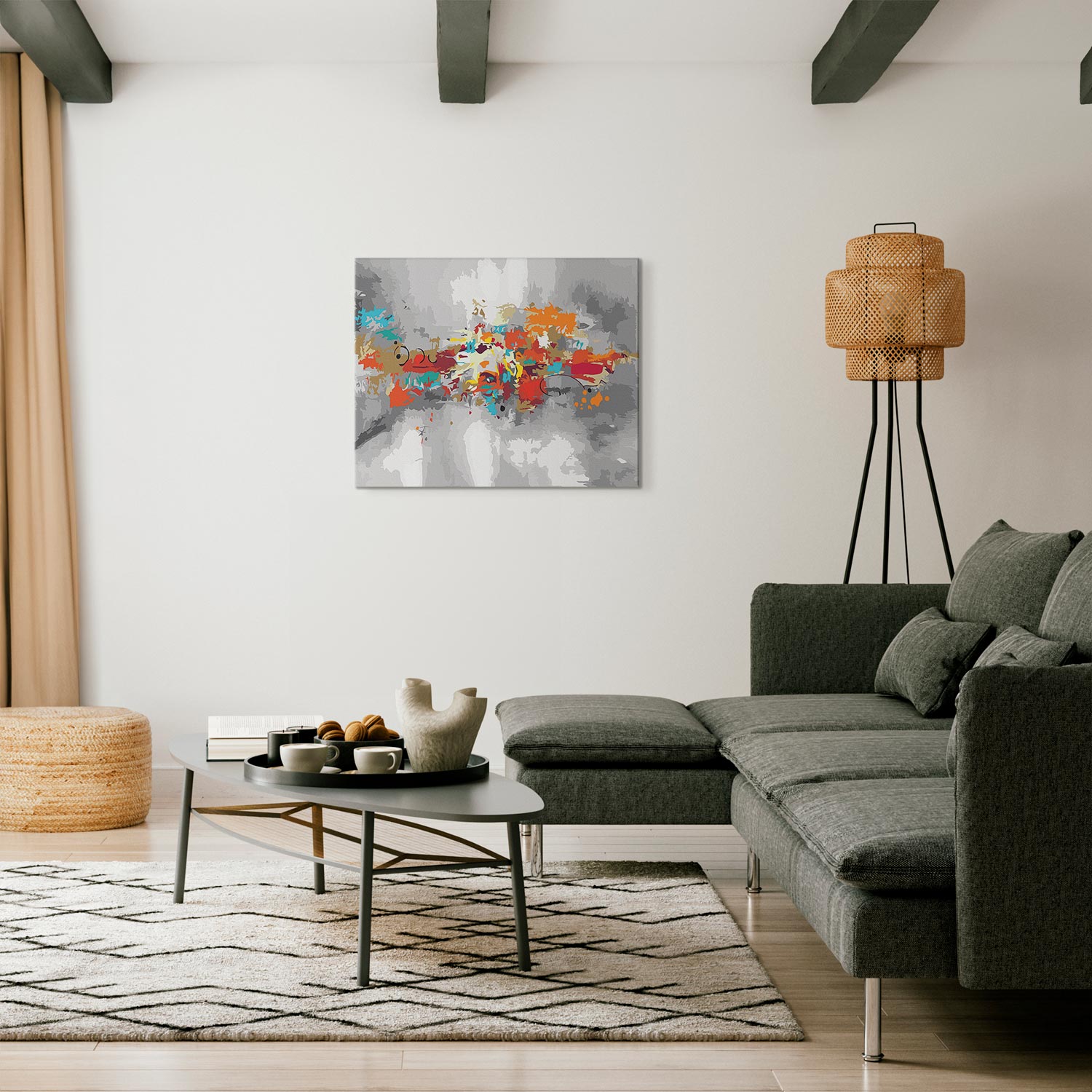 Artistic Disorder Abstract Multicolor Paint by Numbers